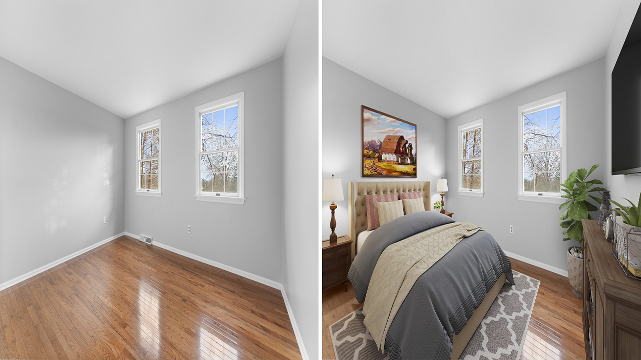 Virtual Staging – before and after